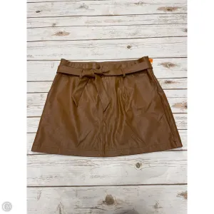 Skirt Mini & Short By Paige In Brown, Size: L