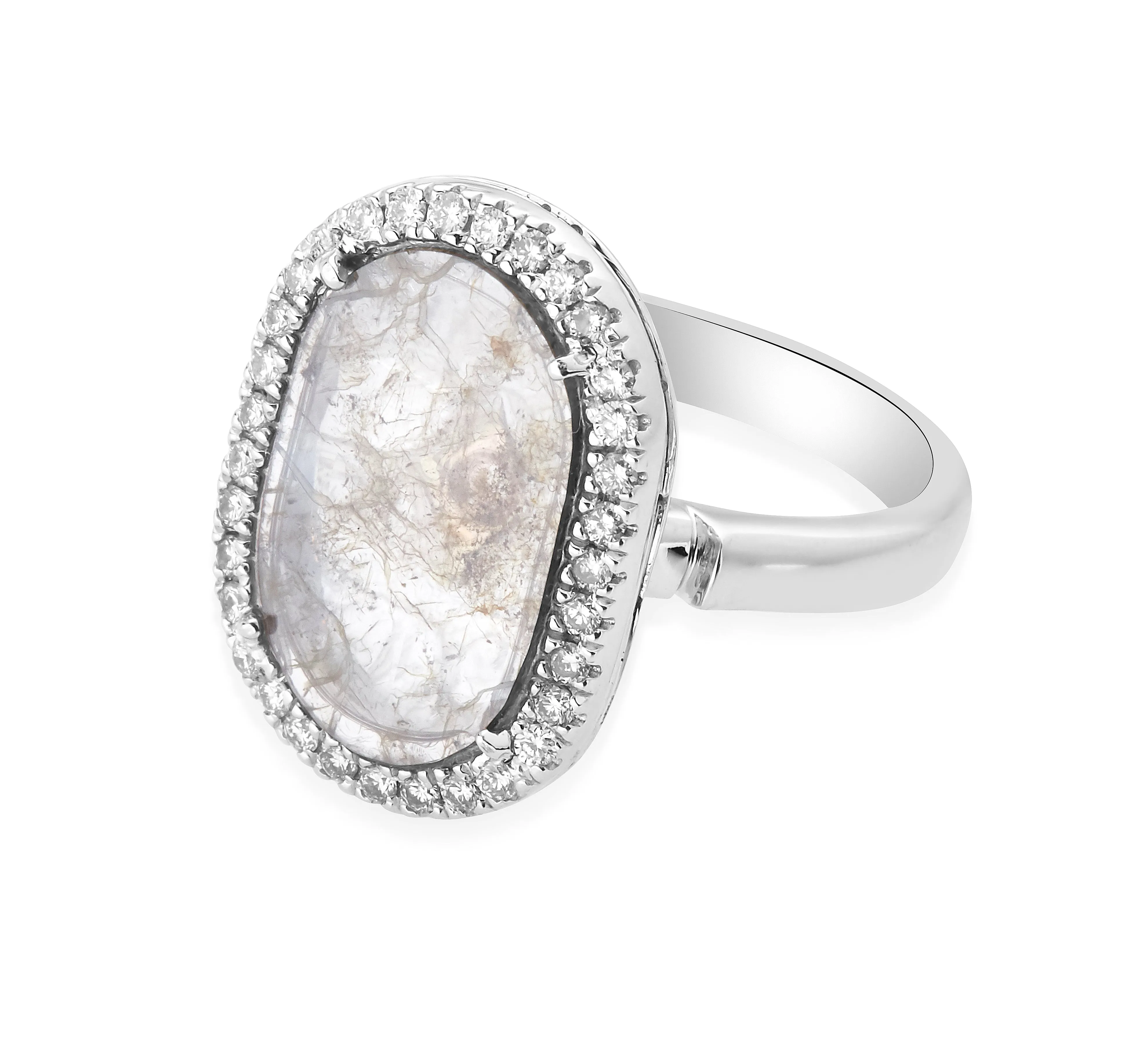 Slice Diamond Alternative Engagement Ring