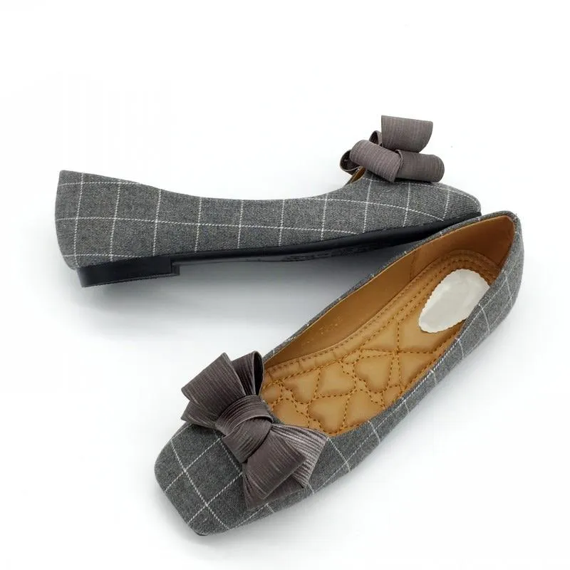 Slip On Square Toe Flats Shoes