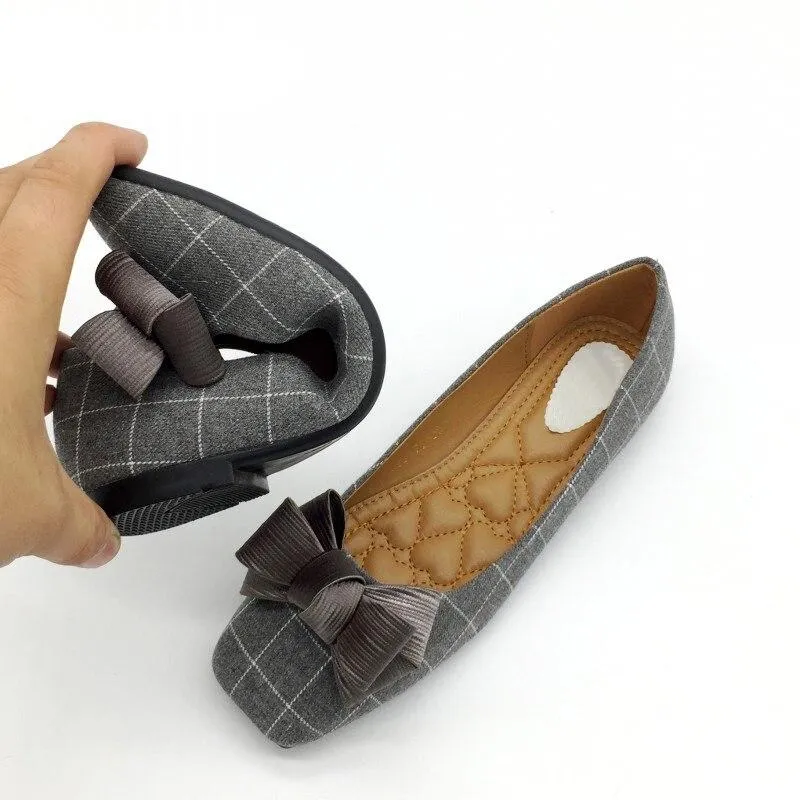 Slip On Square Toe Flats Shoes
