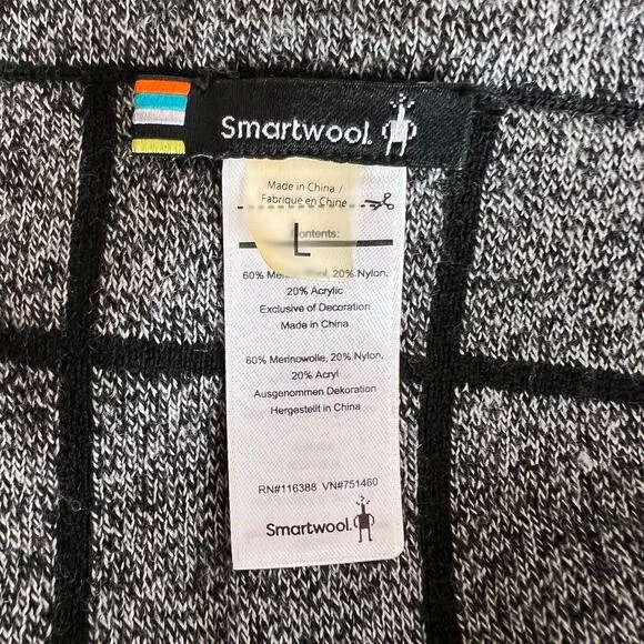 SMARTWOOL Merino Wool Blend Skirt in Black Women's Size Large