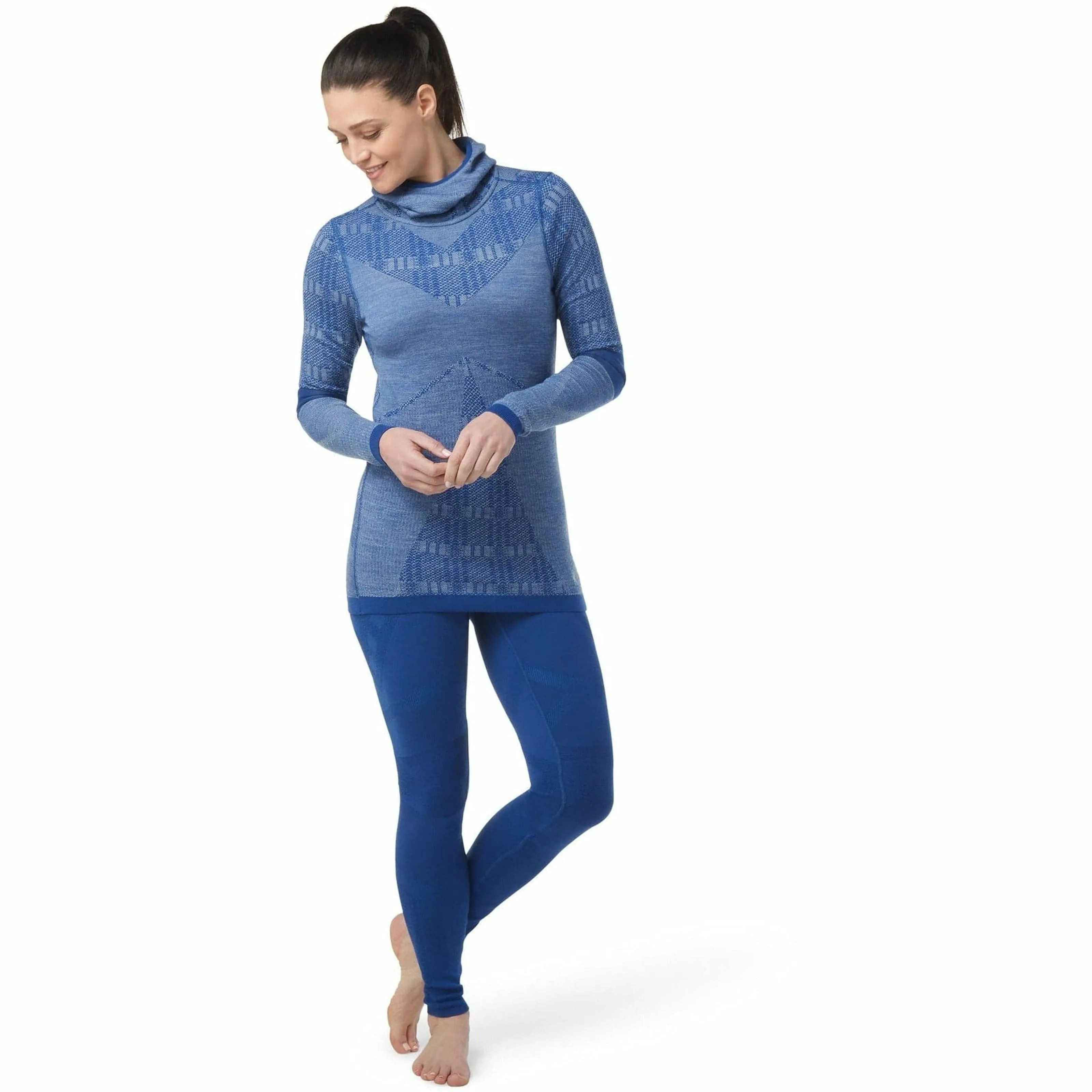 Smartwool Womens Intraknit Thermal Max Merino Base Layer Pattern Hoodie