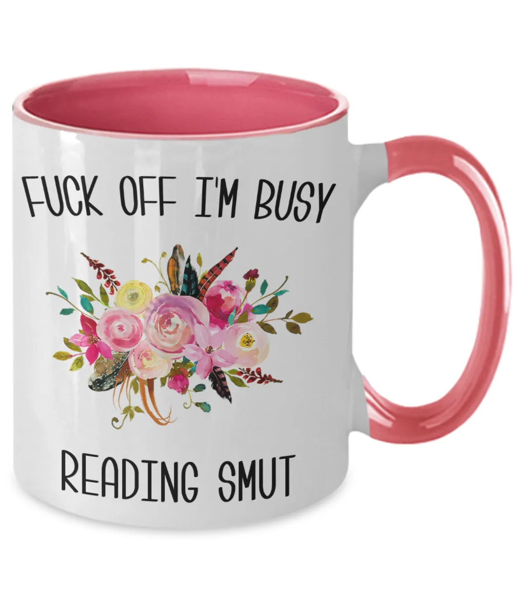 Smut Reader, Romance Reader, Smut Books, Smut Book, Book Smut Mug Two Toned Coffee Cup