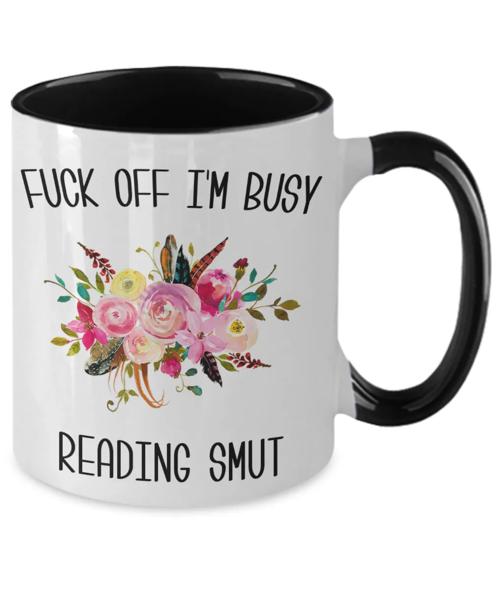 Smut Reader, Romance Reader, Smut Books, Smut Book, Book Smut Mug Two Toned Coffee Cup