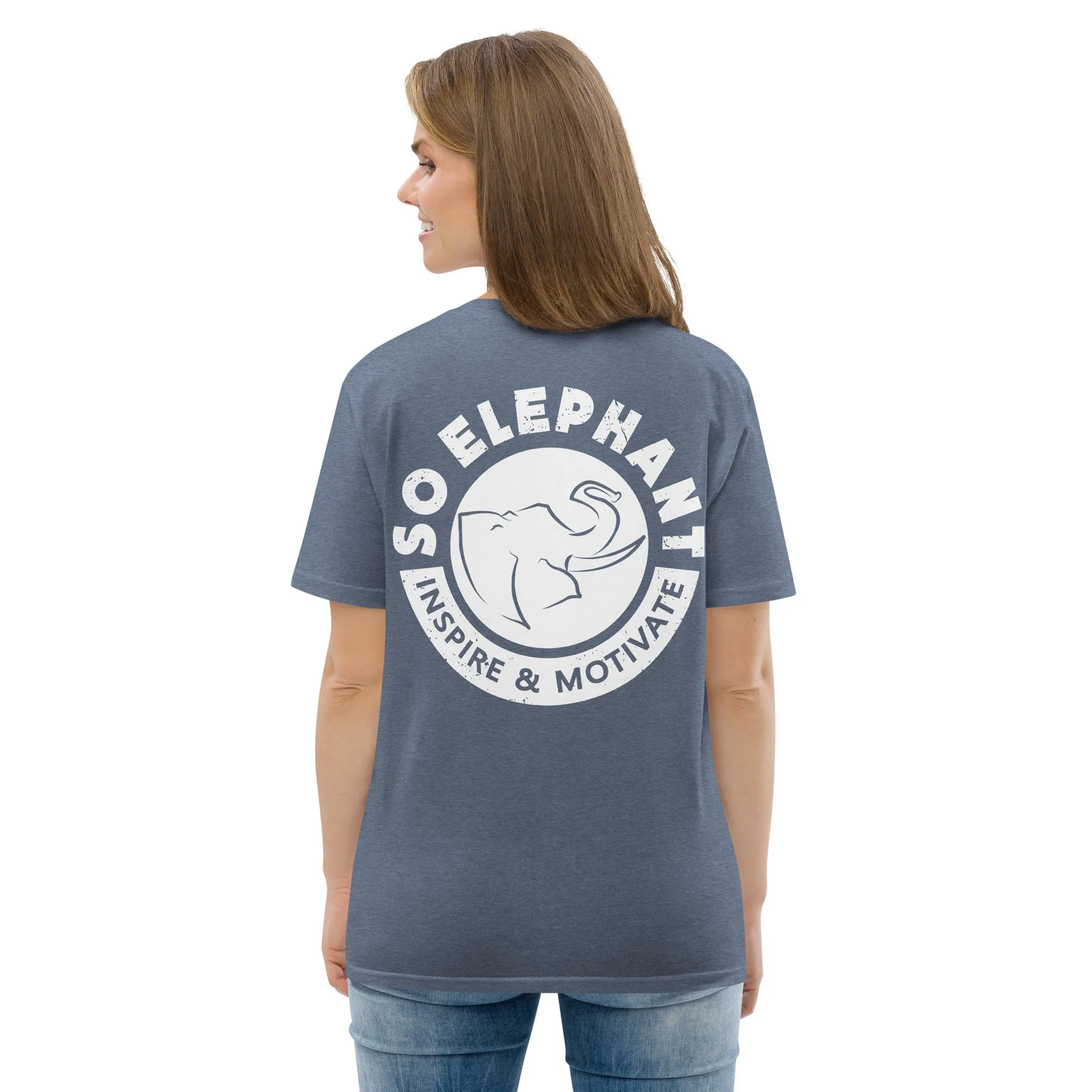 SO ELEPHANT WOMEN'S "INSPIRE & MOTIVATE" BACK ON NOTICE T-SHIRT