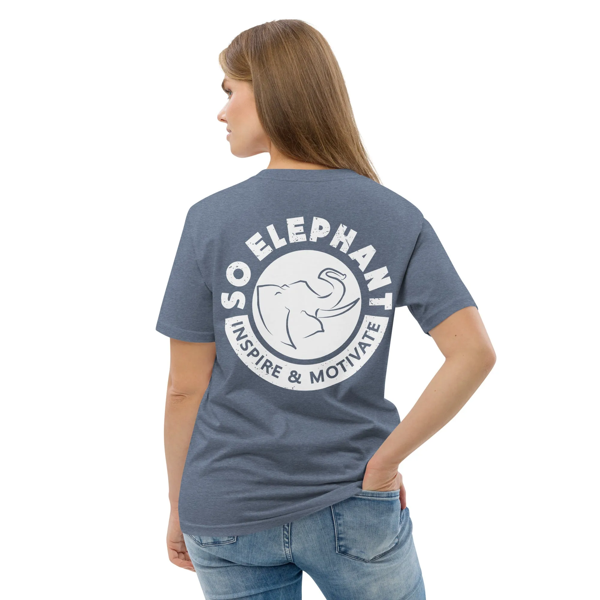 SO ELEPHANT WOMEN'S "INSPIRE & MOTIVATE" BACK ON NOTICE T-SHIRT
