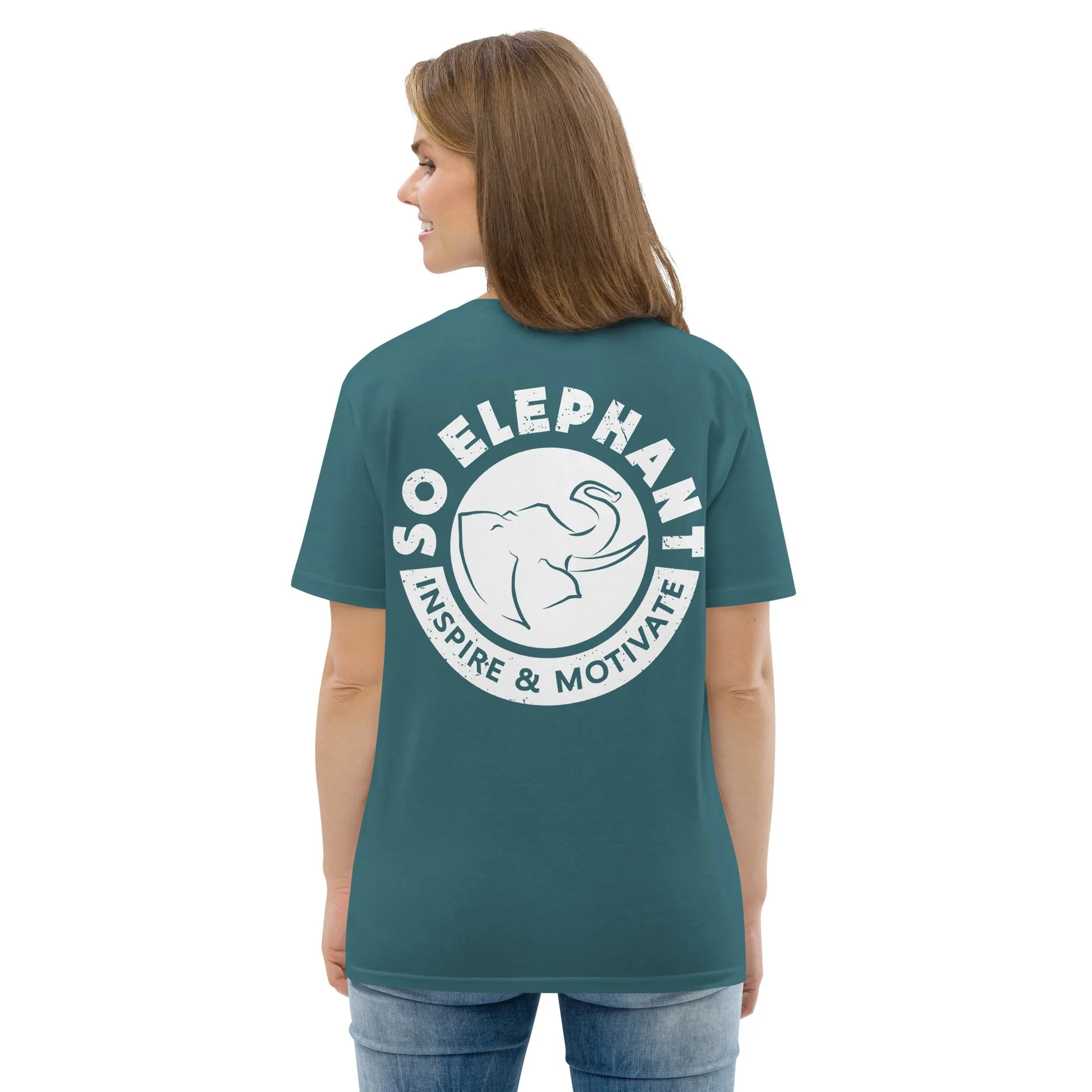 SO ELEPHANT WOMEN'S "INSPIRE & MOTIVATE" BACK ON NOTICE T-SHIRT