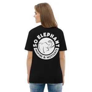 SO ELEPHANT WOMEN'S "INSPIRE & MOTIVATE" BACK ON NOTICE T-SHIRT