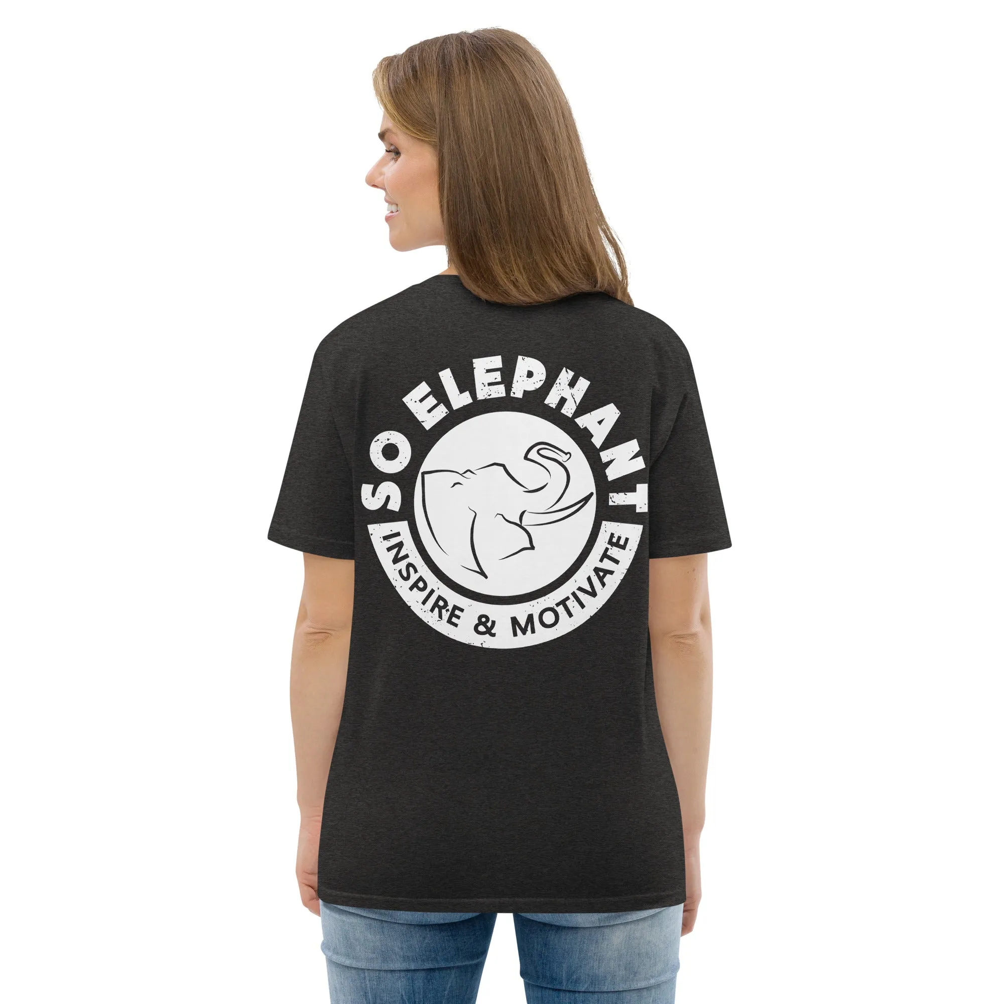 SO ELEPHANT WOMEN'S "INSPIRE & MOTIVATE" BACK ON NOTICE T-SHIRT