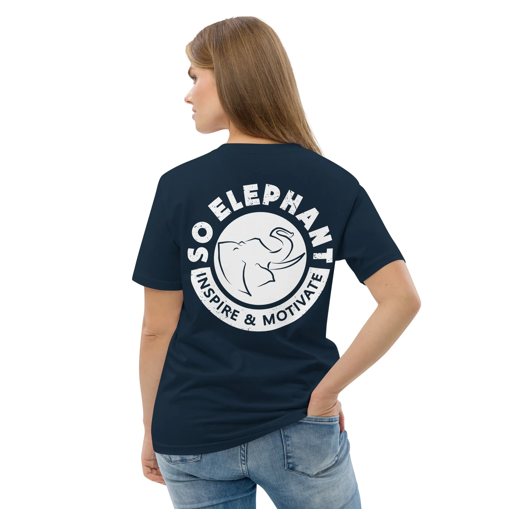 SO ELEPHANT WOMEN'S "INSPIRE & MOTIVATE" BACK ON NOTICE T-SHIRT