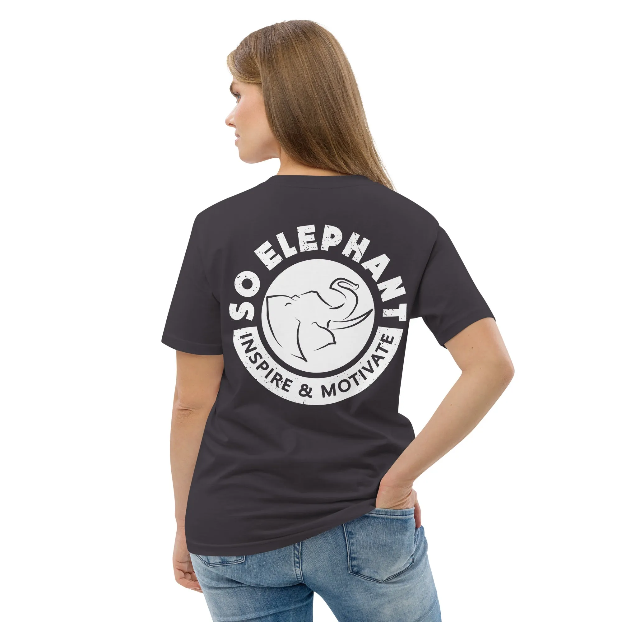 SO ELEPHANT WOMEN'S "INSPIRE & MOTIVATE" BACK ON NOTICE T-SHIRT