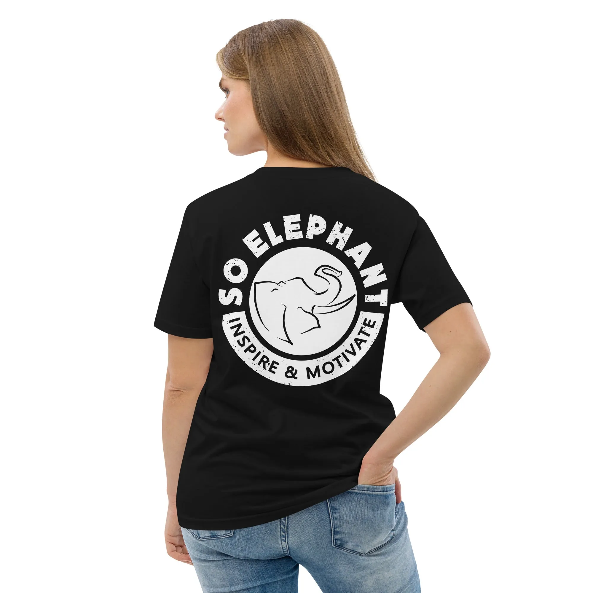 SO ELEPHANT WOMEN'S "INSPIRE & MOTIVATE" BACK ON NOTICE T-SHIRT