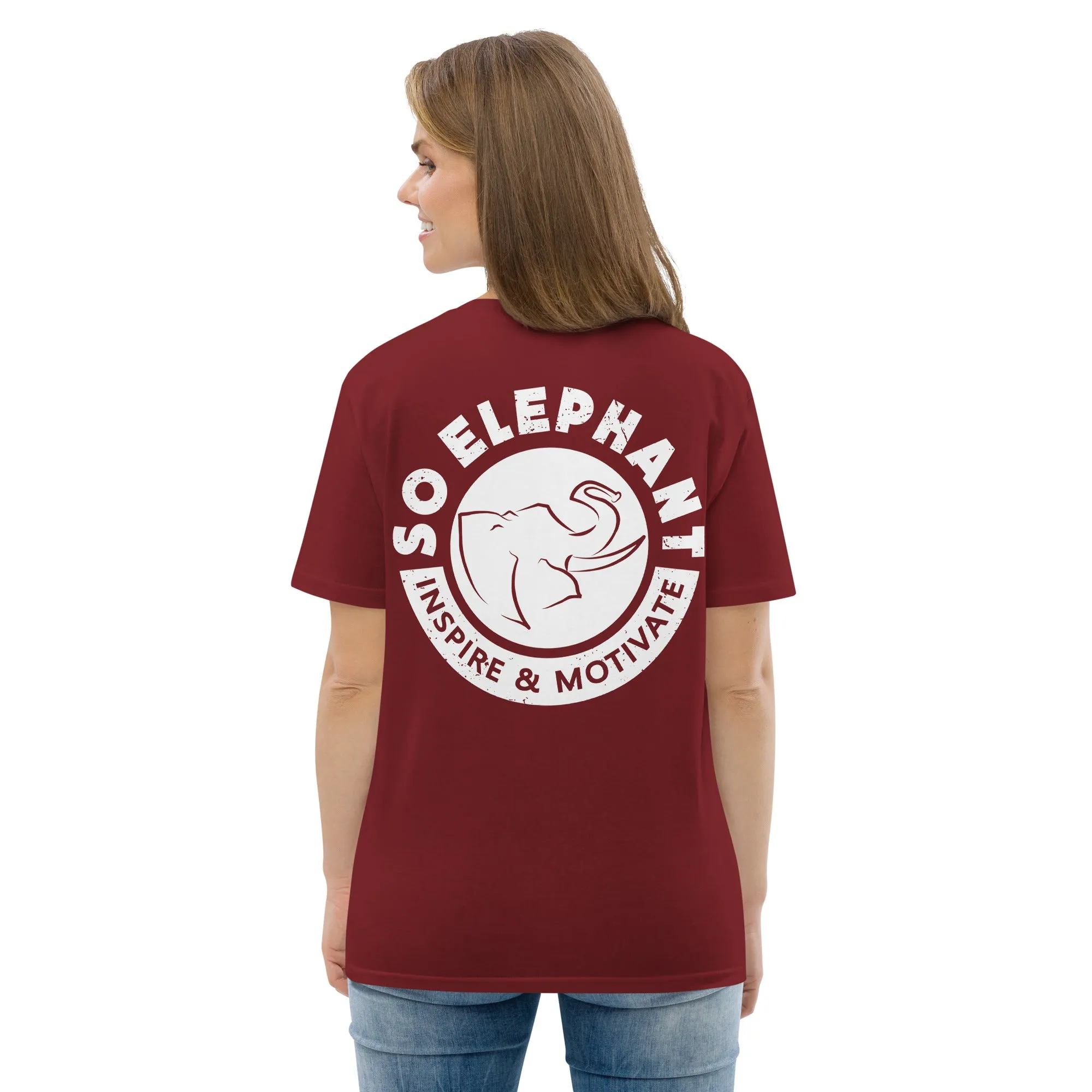 SO ELEPHANT WOMEN'S "INSPIRE & MOTIVATE" BACK ON NOTICE T-SHIRT