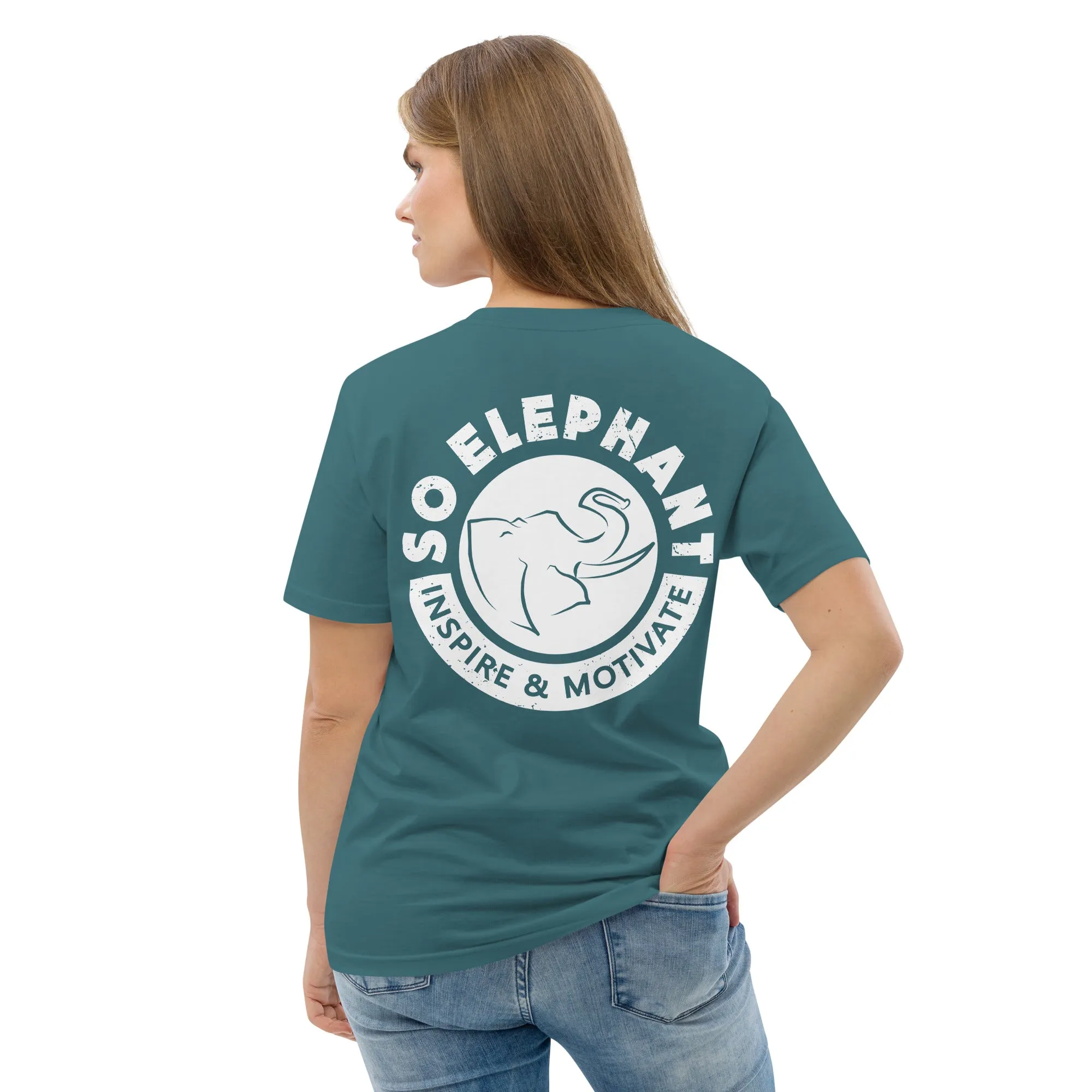 SO ELEPHANT WOMEN'S "INSPIRE & MOTIVATE" BACK ON NOTICE T-SHIRT