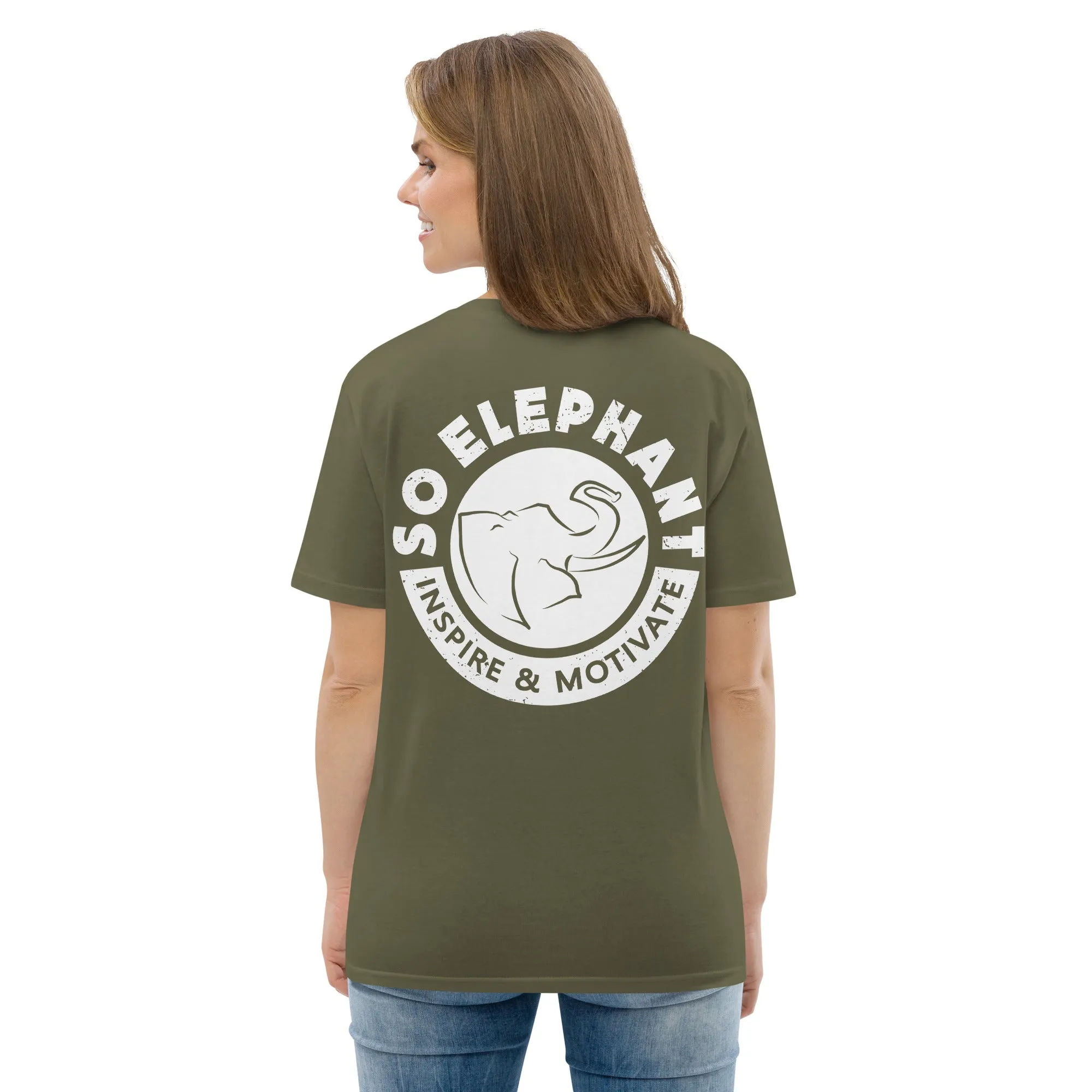 SO ELEPHANT WOMEN'S "INSPIRE & MOTIVATE" BACK ON NOTICE T-SHIRT