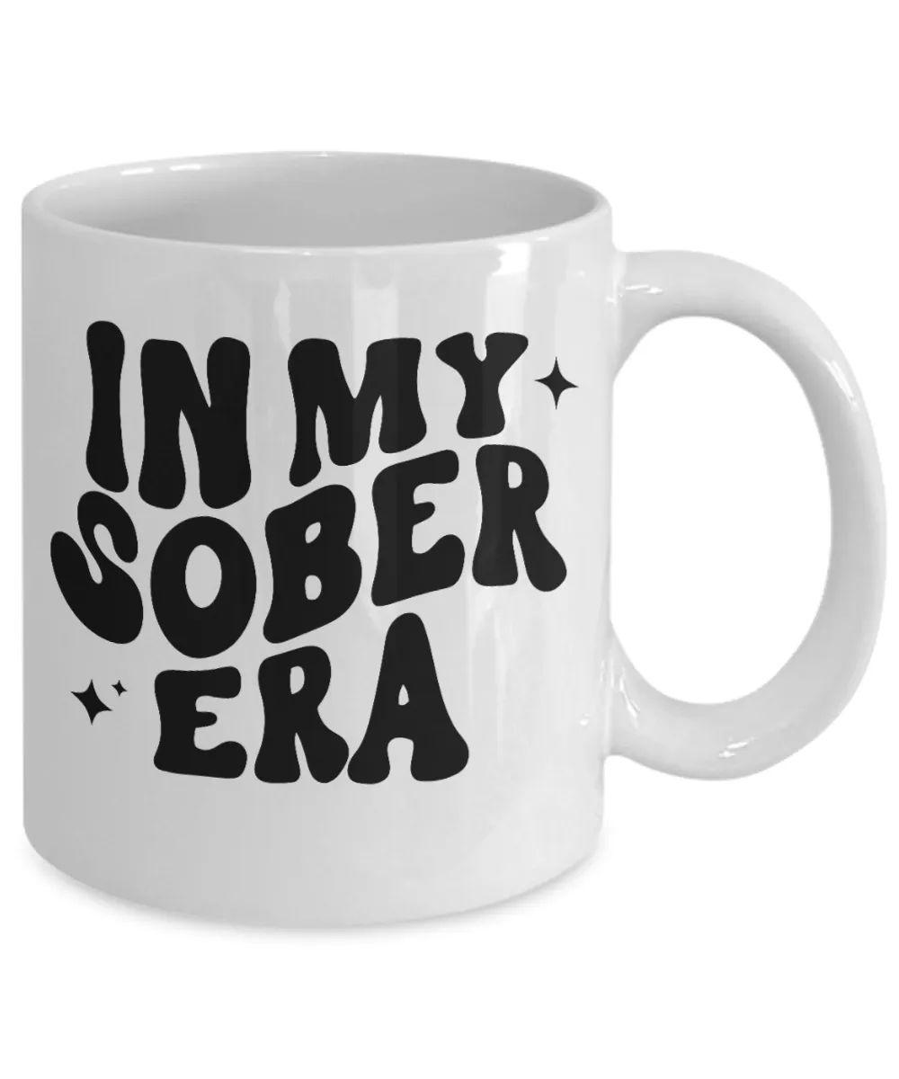 Sobriety Gift for Women, Sober Gift for Men, Sober Mug, Sober Anniversary, In My Sober Era, Coffee Cup