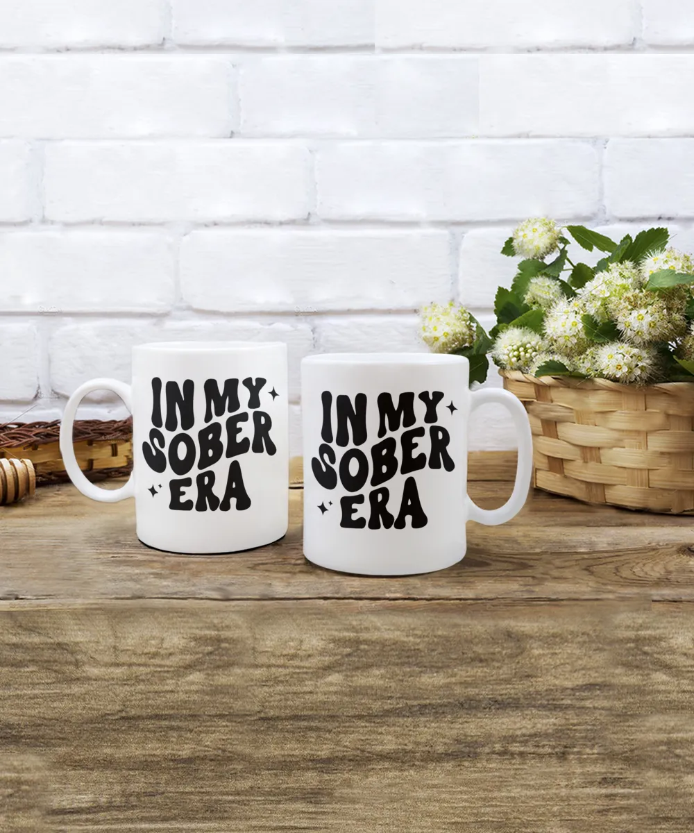 Sobriety Gift for Women, Sober Gift for Men, Sober Mug, Sober Anniversary, In My Sober Era, Coffee Cup
