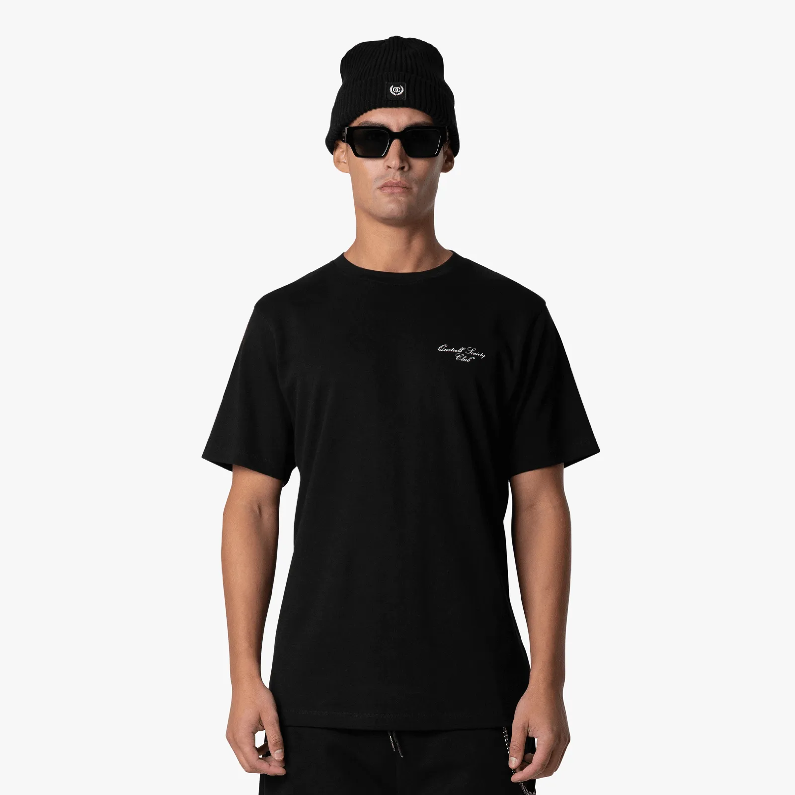 SOCIETY CLUB TEE | BLACK/WHITE