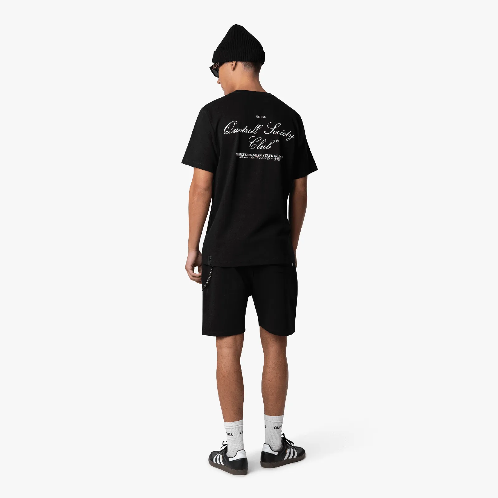 SOCIETY CLUB TEE | BLACK/WHITE