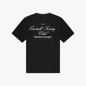 SOCIETY CLUB TEE | BLACK/WHITE