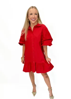 Sofia Linda Dress - Red