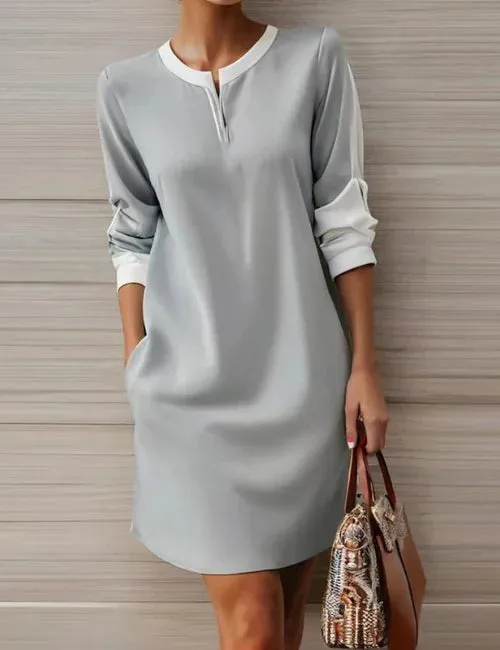 Solace® | Sophisticated dress with a round neckline