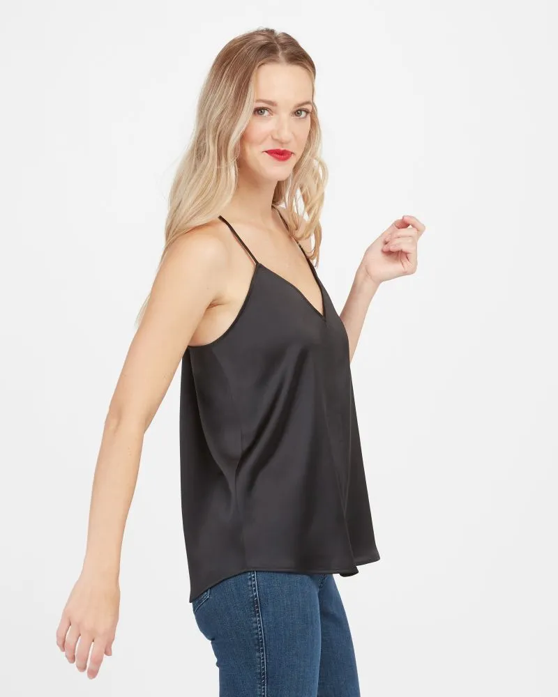SPANX - V-Neck Racer Back Tank - Black