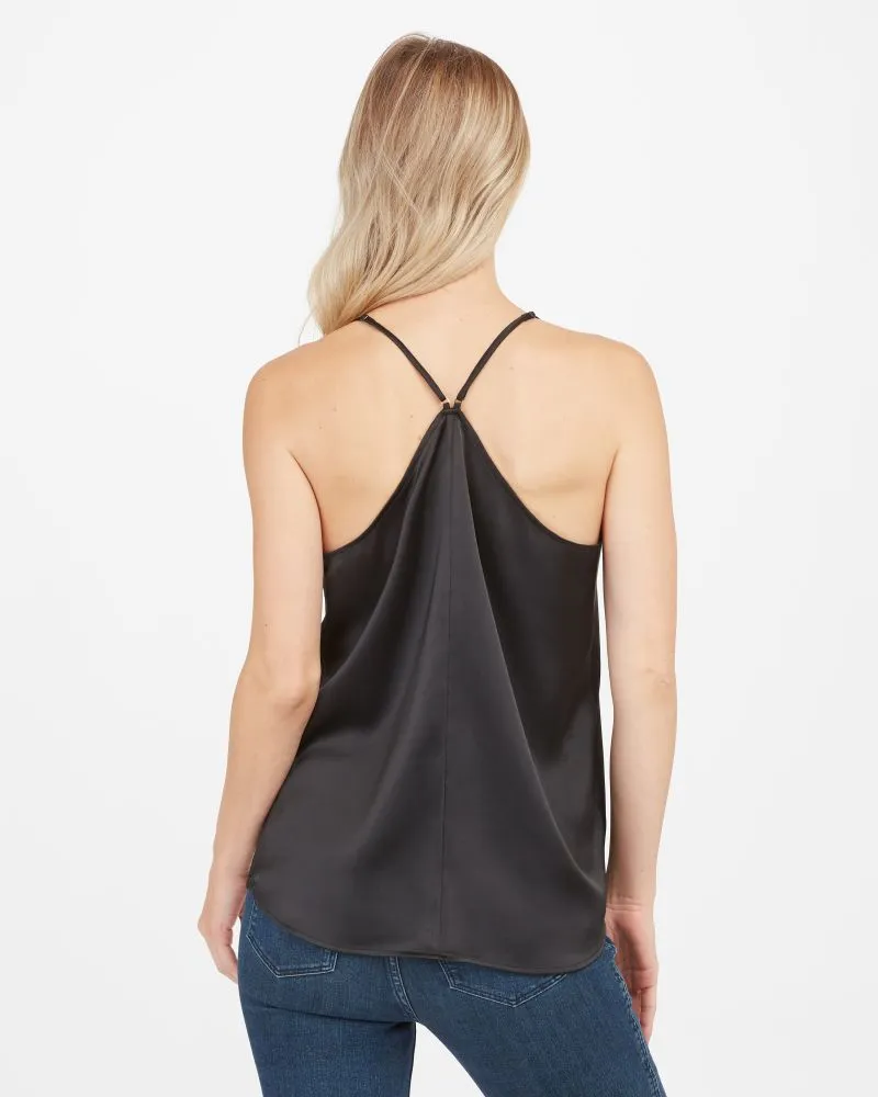 SPANX - V-Neck Racer Back Tank - Black