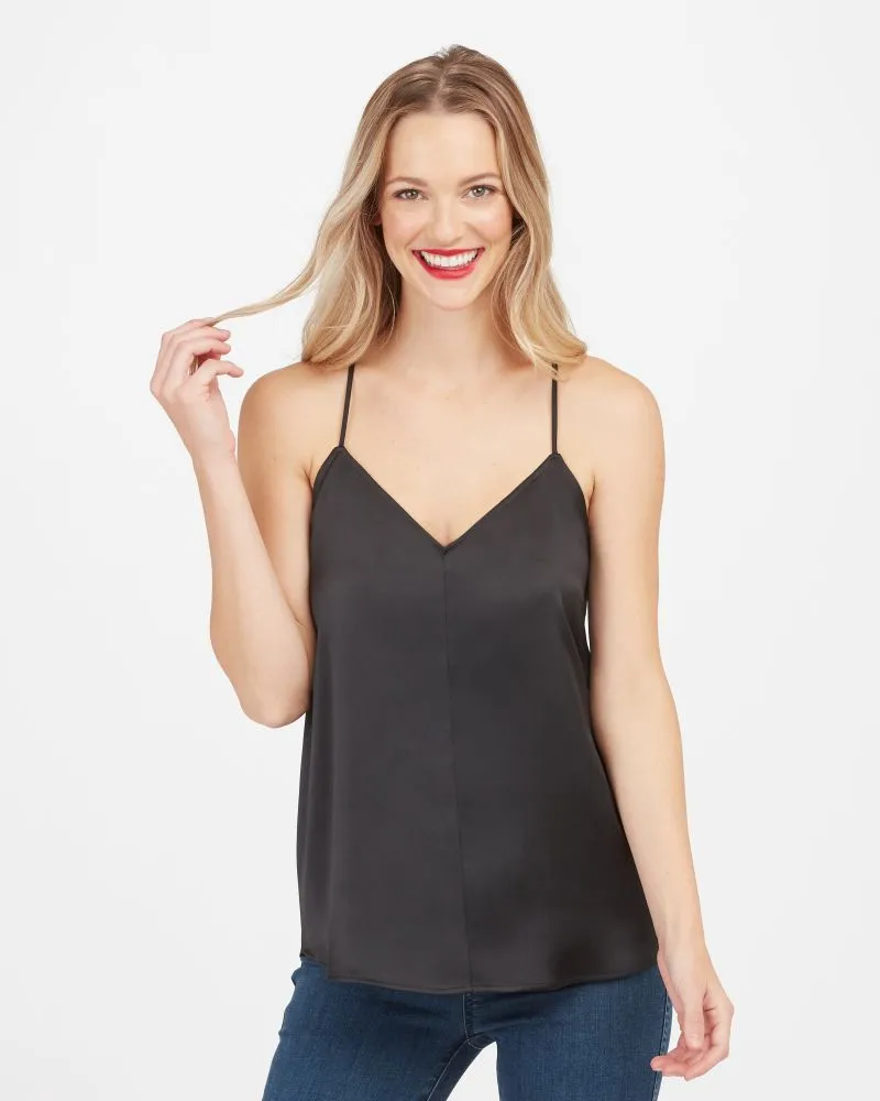 SPANX - V-Neck Racer Back Tank - Black