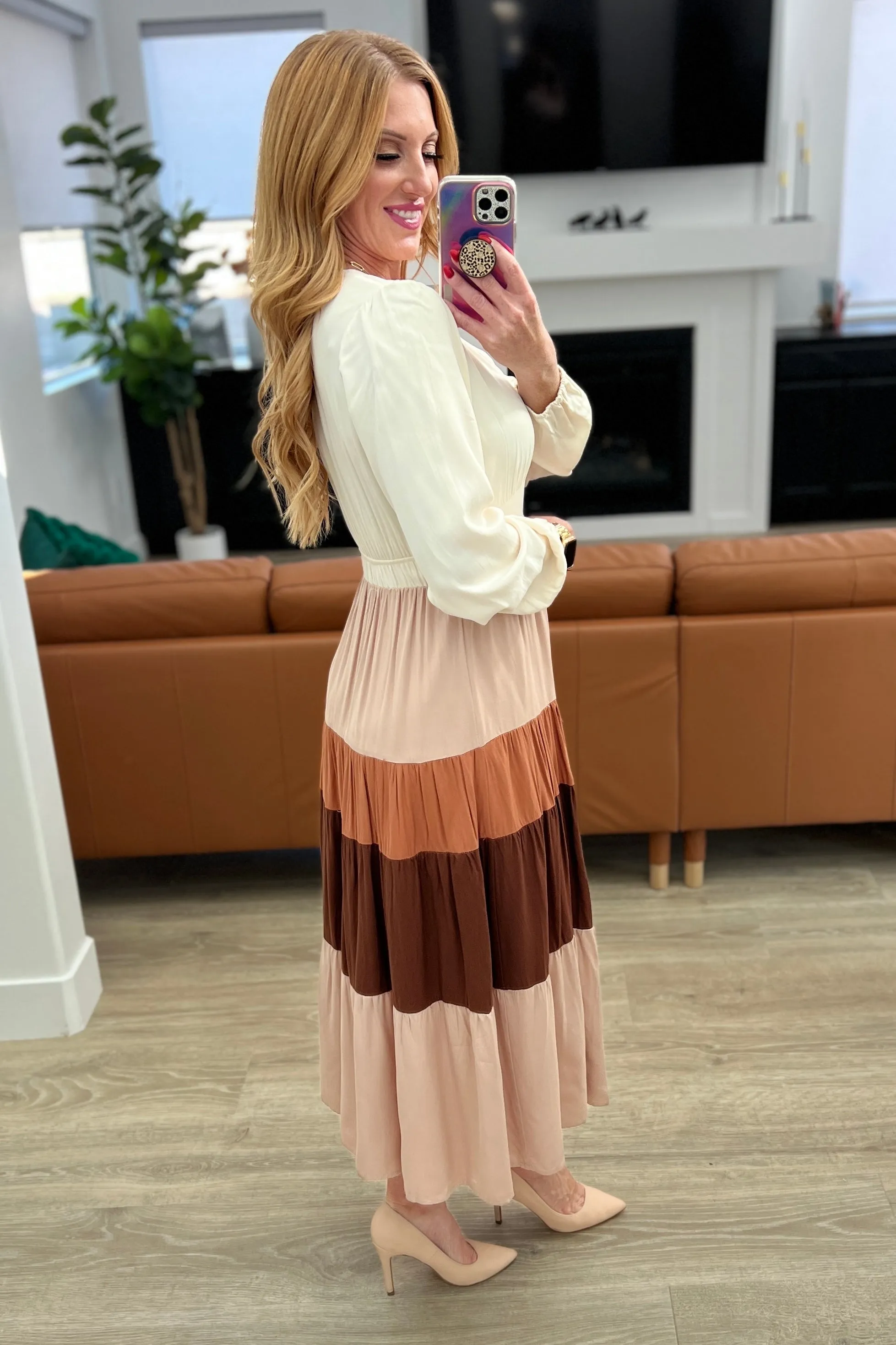 Spice of Life Color Block Midi Dress