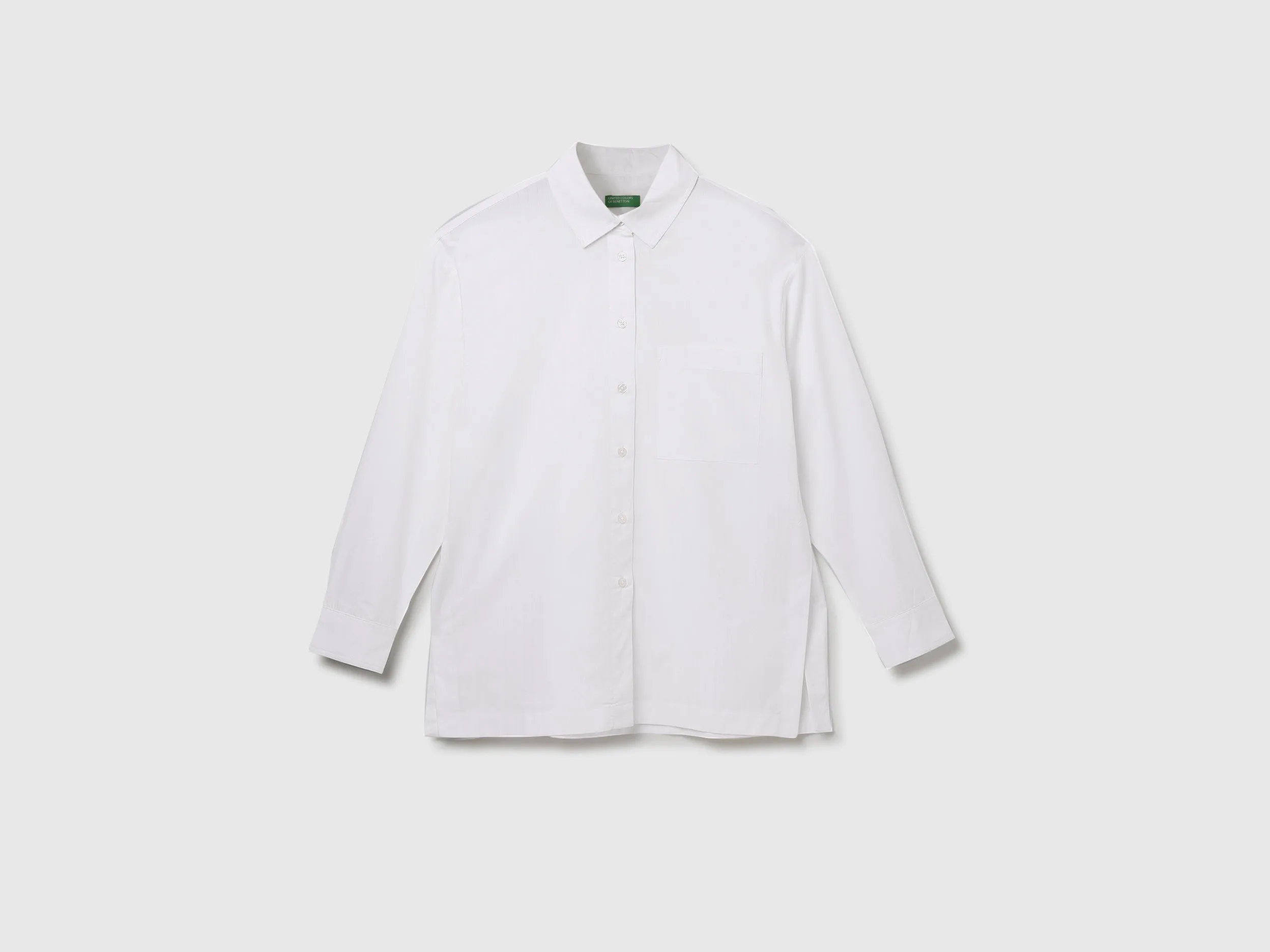 Spread Collar Striped Shirt