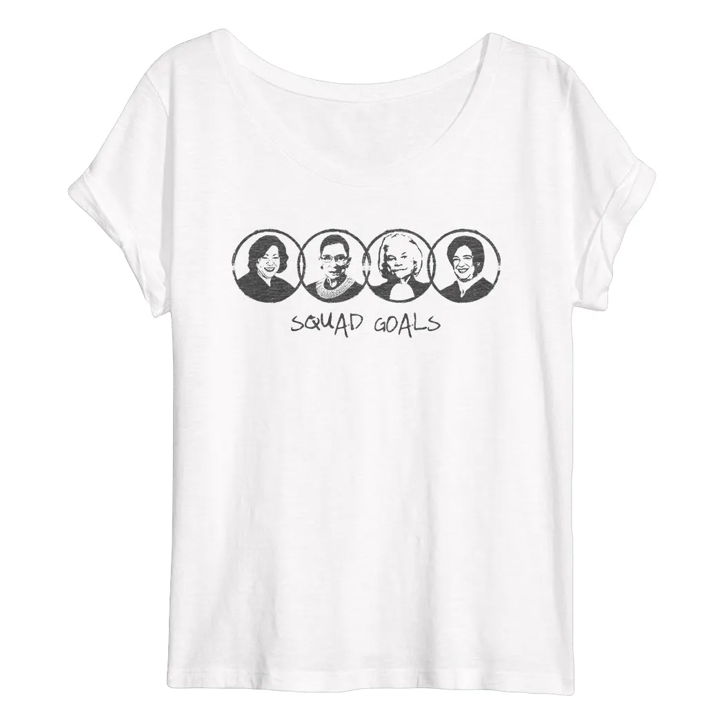 SQUAD GOALS Flowy Women's T-Shirt