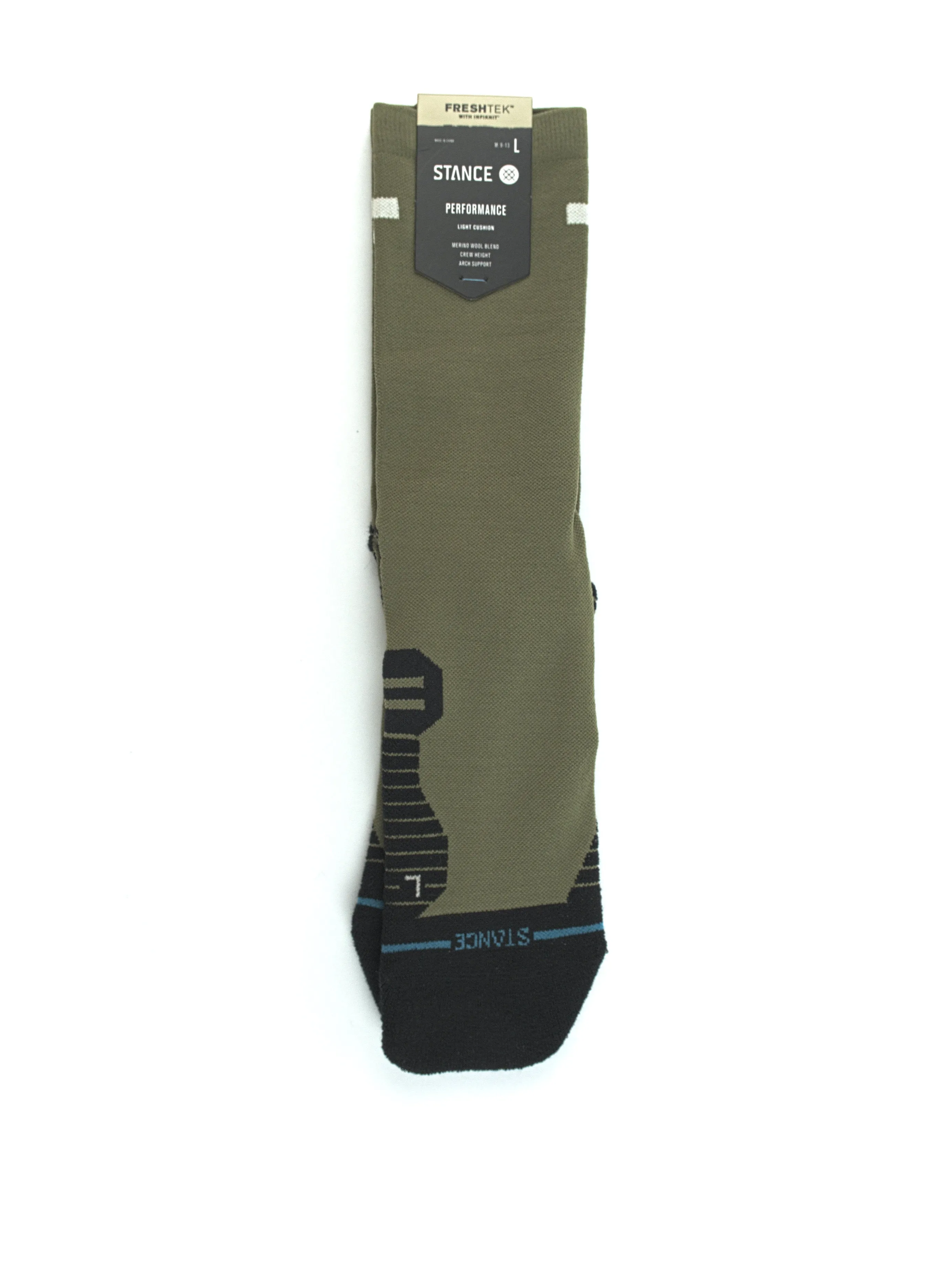 Stance - Freshtek Lonely Canyon Crew Socks - Green - m 6-8.5 Uk m - 8-10.5 Uk w