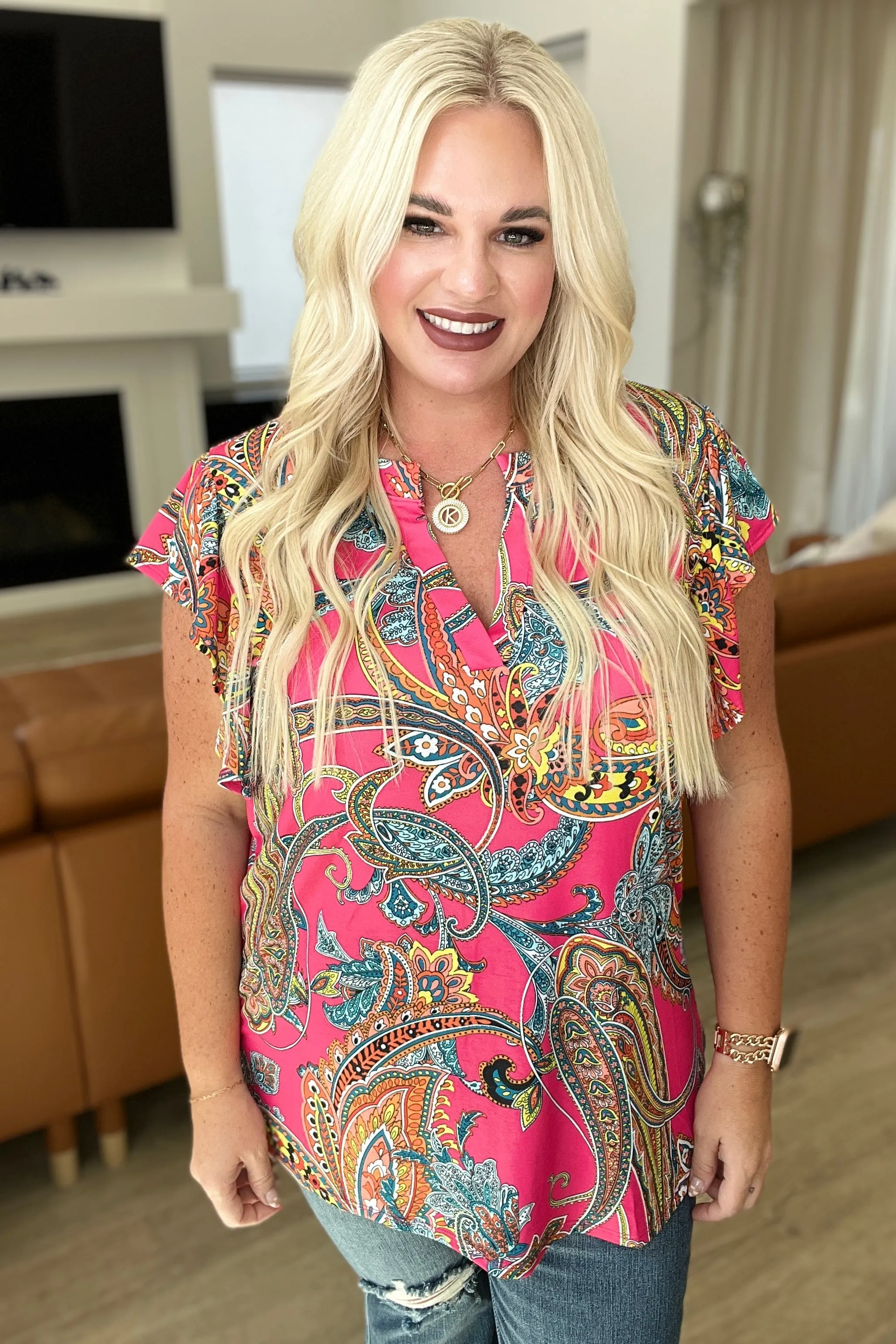 Still Overthinking It Paisley Top