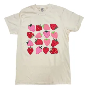 Strawberry Collage Short Sleeve T-Shirt
