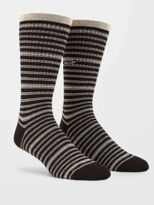 Stripes Socks - BLACK