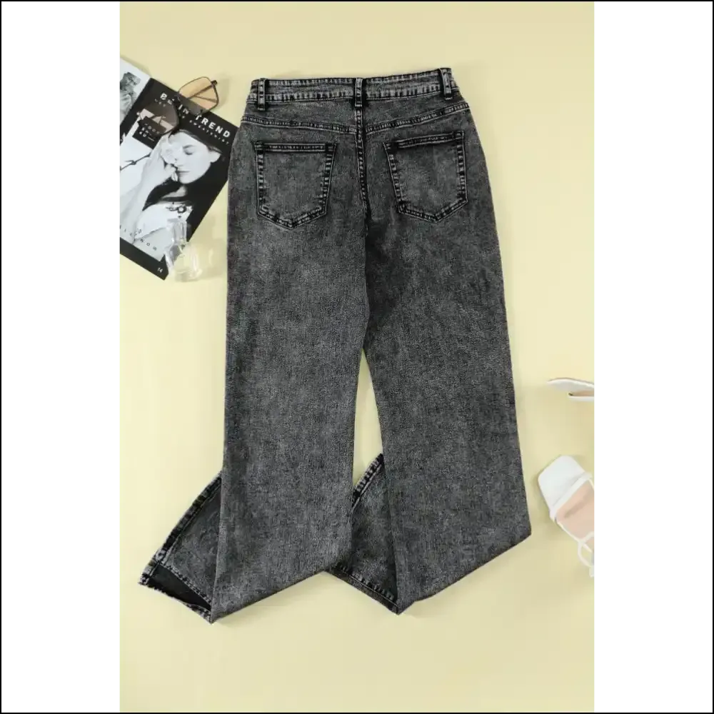 Strut Like you Own the Sidewalk in Needful Things Chic Slit Flare Jeans! 😂