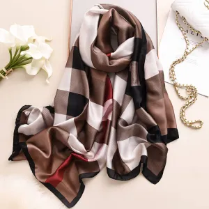 Stylish British Plaid Warm Long Thick Scarfs for Women Vogue Scarf Scarves Women