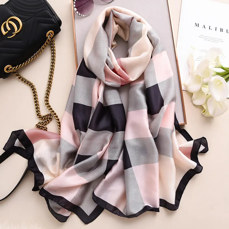Stylish British Plaid Warm Long Thick Scarfs for Women Vogue Scarf Scarves Women