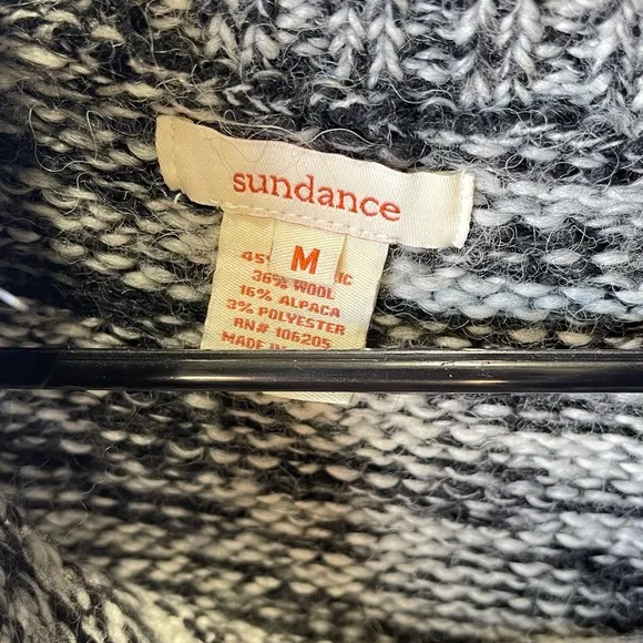 Sundance Women's Sweater Wool Alpaca Blend Chunky Knit Turtleneck Size M‎