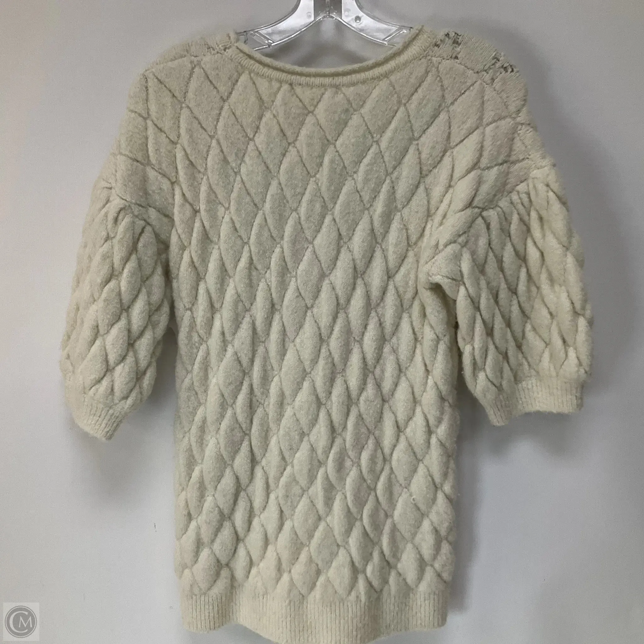 Sweater By Anthropologie In Cream, Size: M