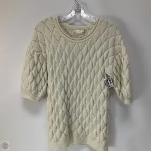 Sweater By Anthropologie In Cream, Size: M