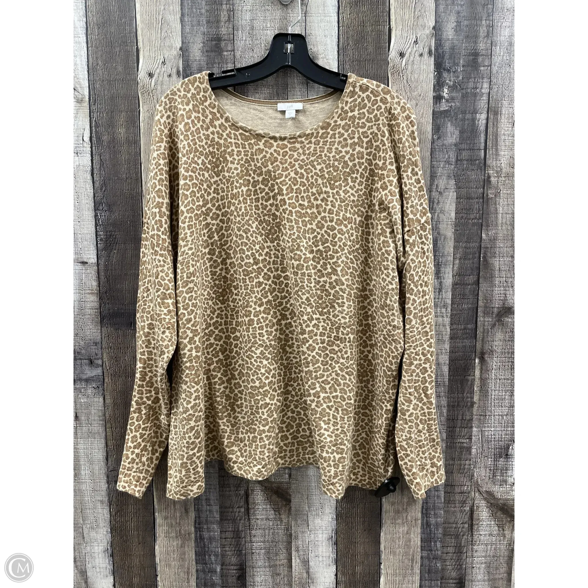 Sweater By J. Jill In Animal Print, Size: Xl