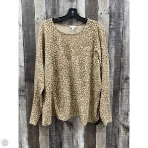 Sweater By J. Jill In Animal Print, Size: Xl
