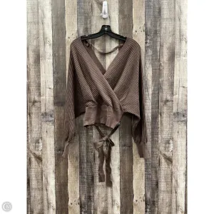 Sweater By Love Tree In Brown, Size: L