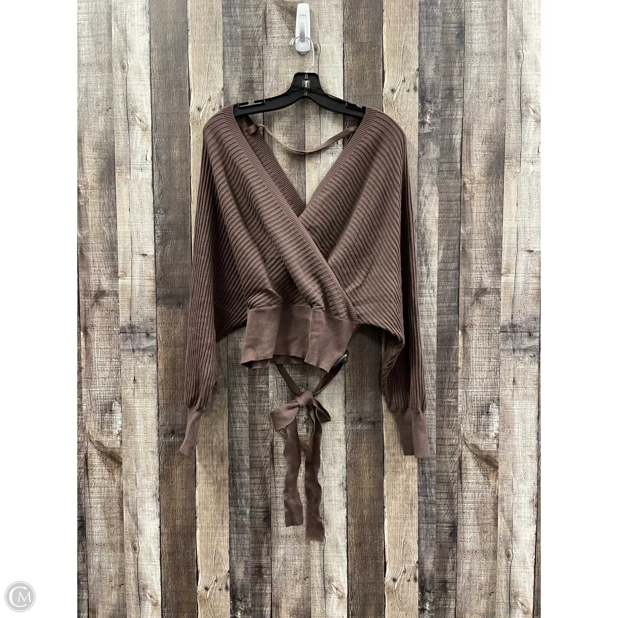 Sweater By Love Tree In Brown, Size: L