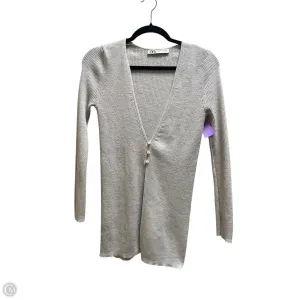 Sweater Cardigan By Zara In Tan, Size: M