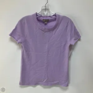 Sweater Short Sleeve By J. Crew In Purple, Size: S