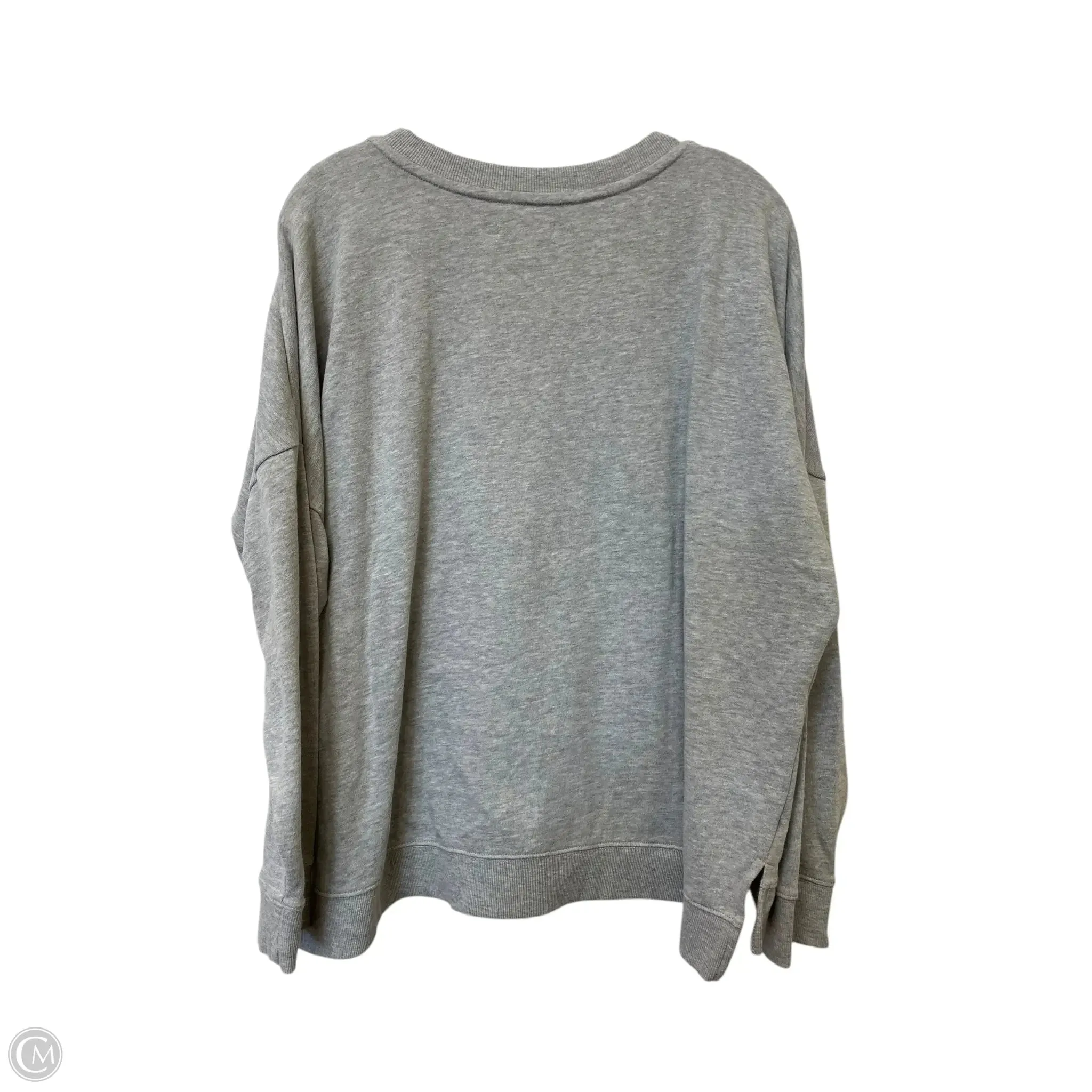 Sweatshirt Crewneck By Colsie In Grey, Size: L