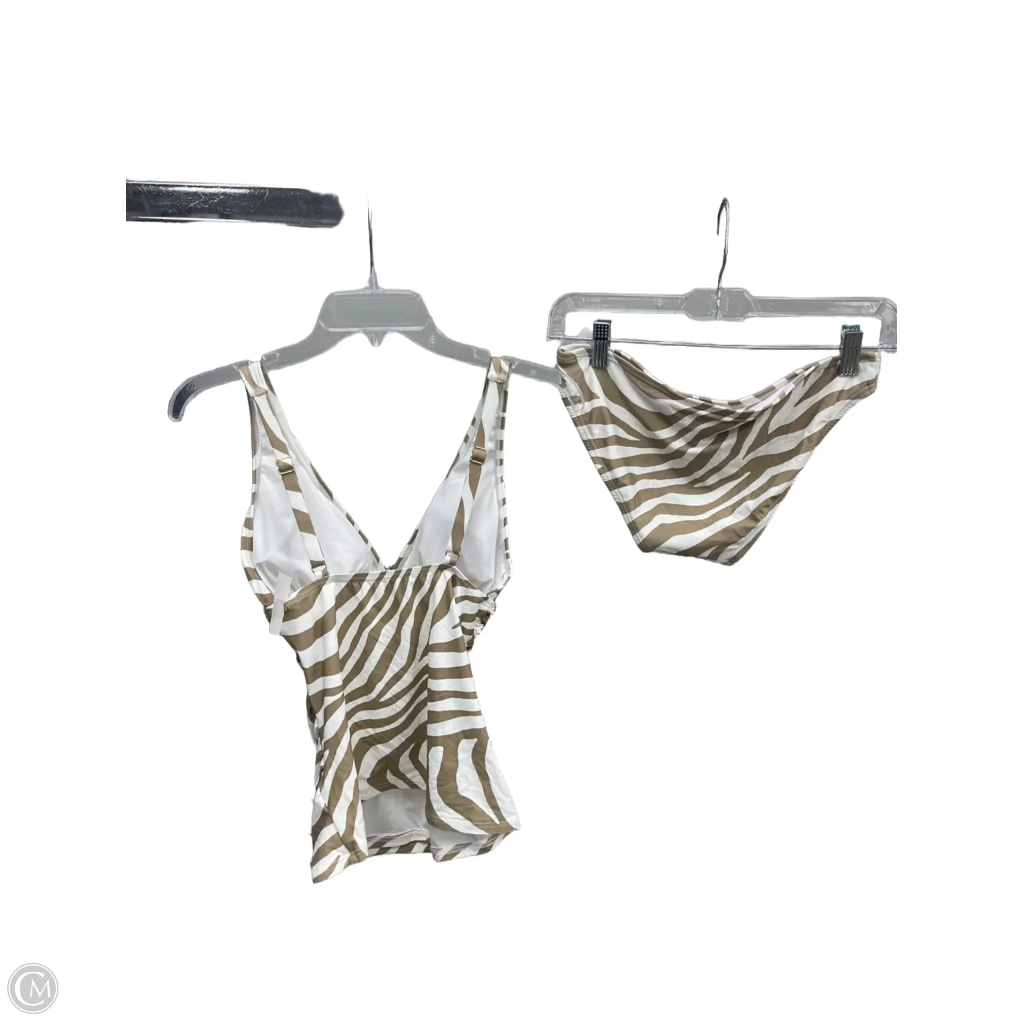 Swimsuit 2pc By Michael By Michael Kors In Animal Print, Size: Xs
